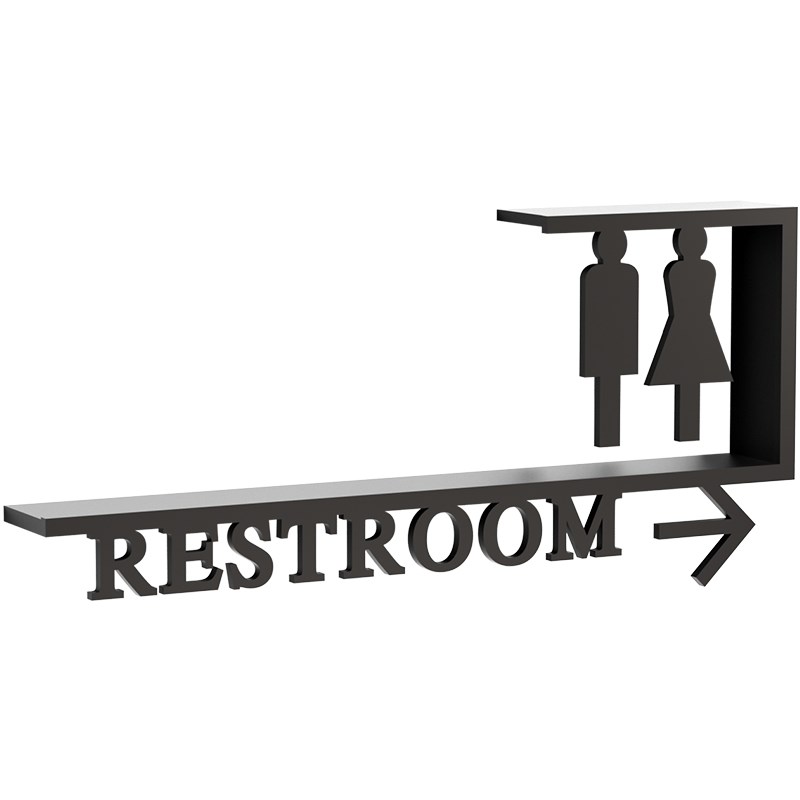 办公室洗手间指示牌酒店卫生间提示牌商场会所WC厕所标识门牌