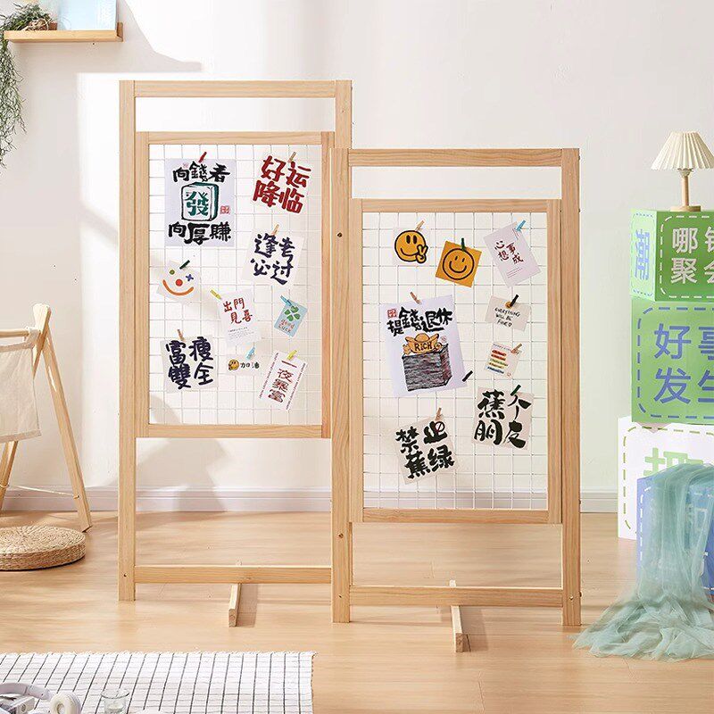 网格展示架幼儿园作品架木质铁网挂架绘画书画画展作业美工区架子