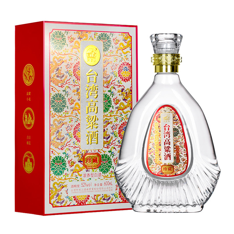 阿嵔山台湾高粱酒600ml/盒装52度浓香型纯粮食酒水节日送礼整箱