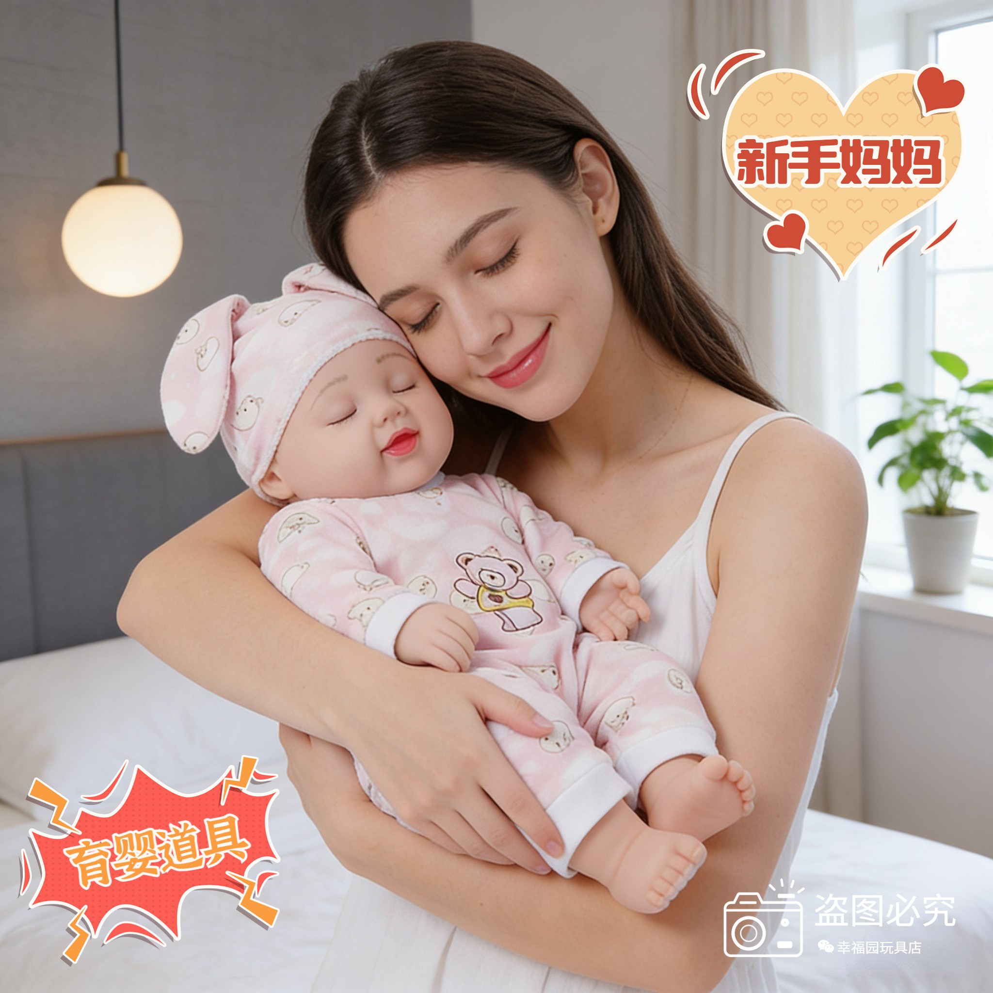 娃娃仿真婴儿50厘米搪胶