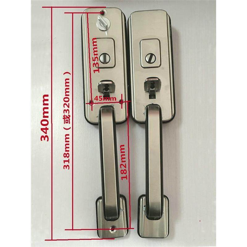 豪华把按锁门拉老手防入压户门盗对开门式入JRS户门锁加厚华大大