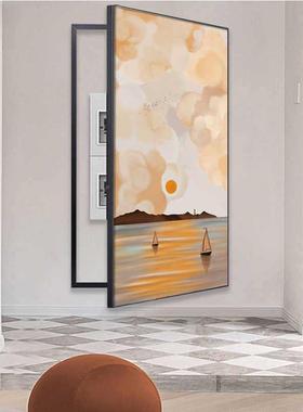 轻奢大尺寸电表箱装电画MY-09130竖款高端现饰代简约家用挡强遮弱