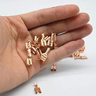 接端子2NOT线00 母插簧扦簧20.冷压插拔式 635普通插簧 磷铜紫铜色