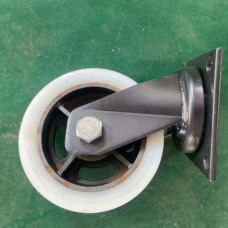 1铁一顶重型芯尼龙万向HEX轮载重吨8寸承重工业万向脚三轮一顶三