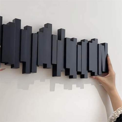 钢琴帽挂创意琴键入户门墙壁装饰钩门背挂衣钩玄关上PQP免打墙孔