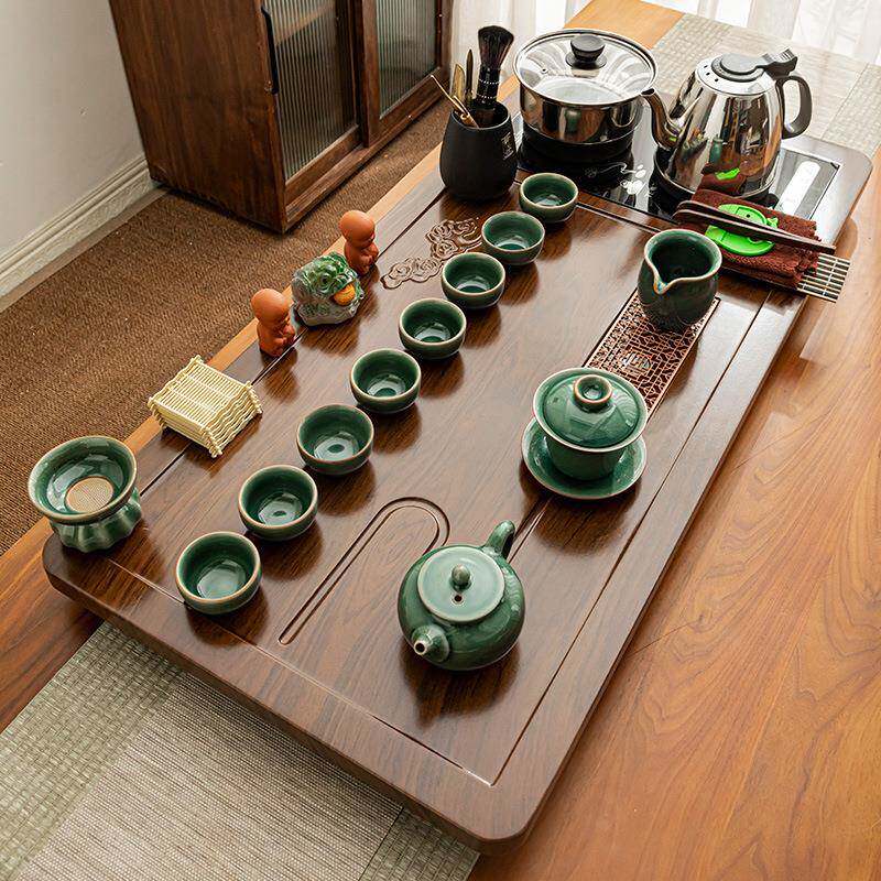 2025新具款茶功夫茶具茶套装全自动底盘部上水茶家用茶台烧水壶一