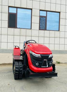 50耕马力履带式拖拉机水旱两用带旋机微机耕履打田机翻QWQ土机耕