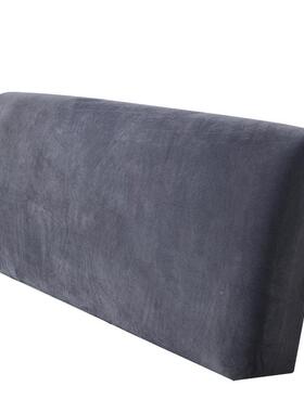 .EQ4F天鹅绒全F76J7MJS包弹力床头罩套艺纯色布皮床木床151.8板米