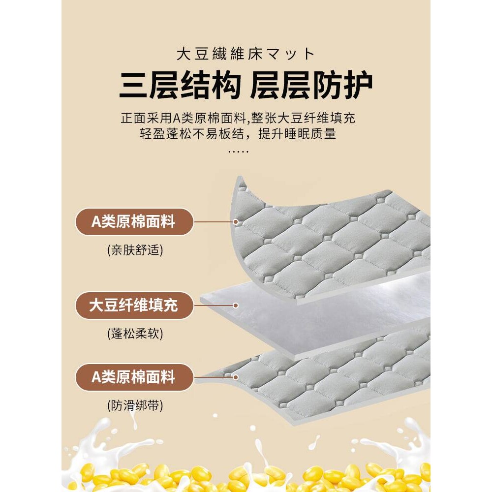 床垫软垫家用卧室保暖垫被褥子防滑床护垫床学生宿舍单人床盖铺底