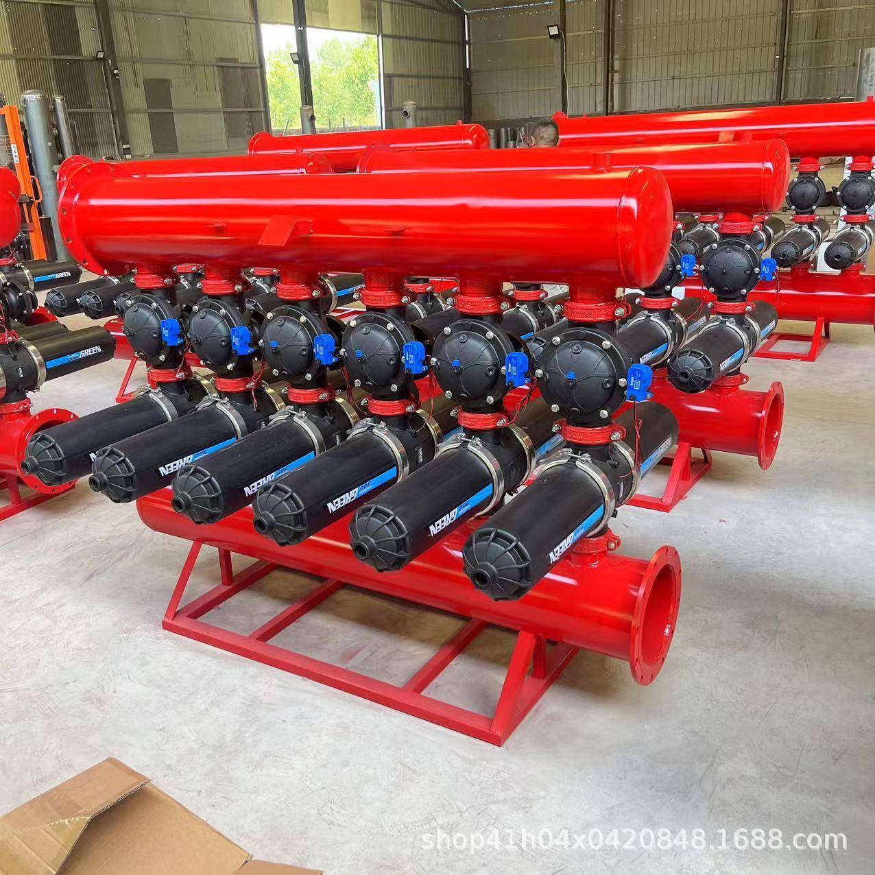 全动反冲洗叠片过滤器自滤叠片过防器CET盘式过滤器农业灌溉喷头