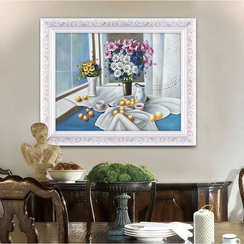 餐厅装饰画现代简约两联水果静物油画厨房饭厅饭店挂画墙画壁画图片