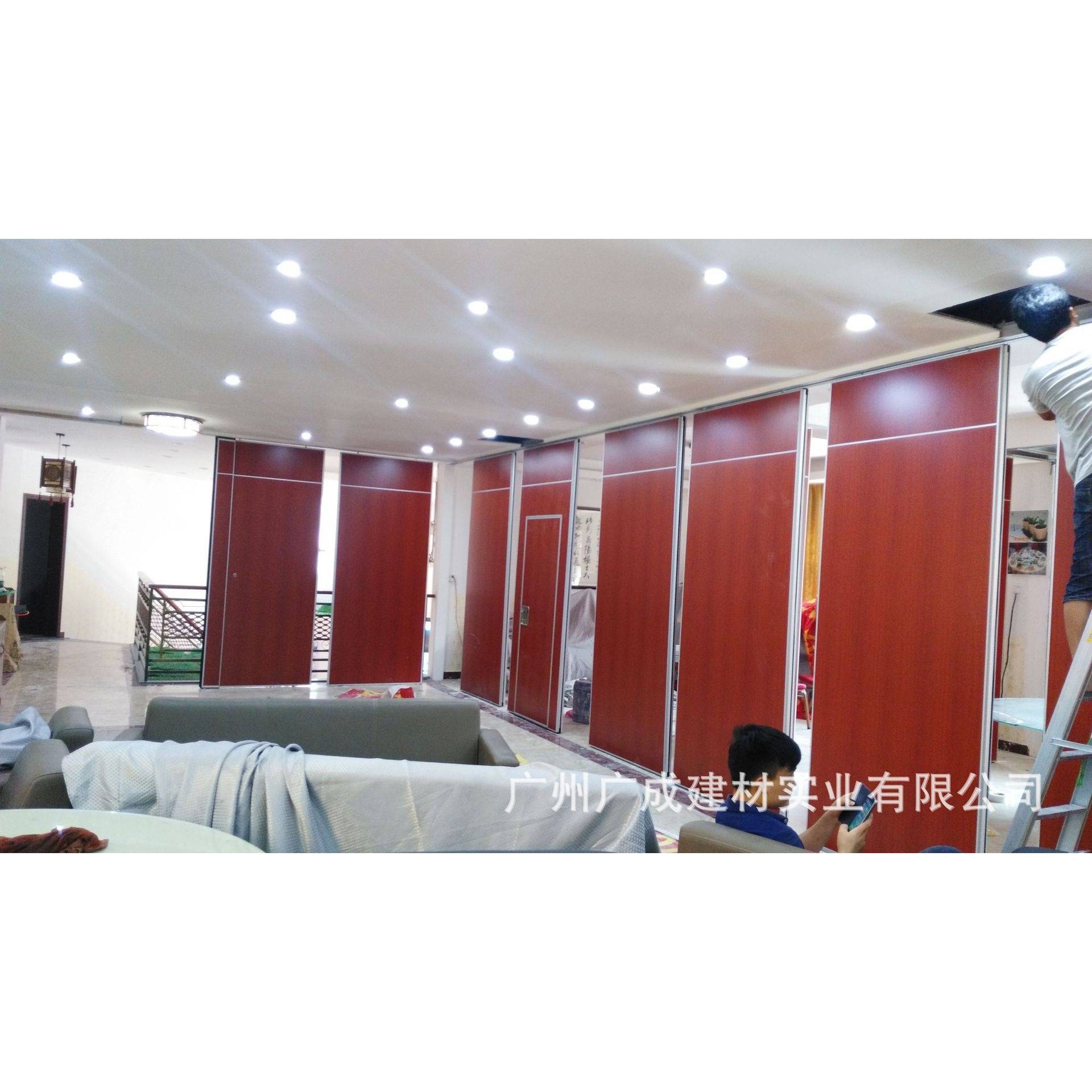 茂名办公室活动隔断墙 可移动铝合金屏风推拉门厂家专业设计安装