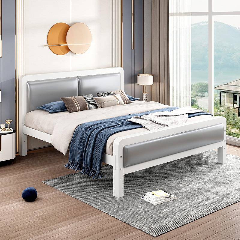 人代简约铁艺床出租屋可硬板床1现.8床调节双床铁TPF艺软包床