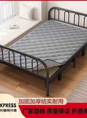 折床单双板EUR人叠家用易床成人便携硬陪护简小床