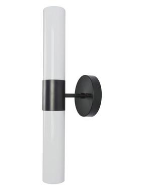 轻奢创意客厅装饰黑色壁灯灯现简约家WND居镜前灯白直筒代直条奶