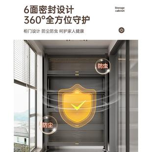 家用落地收纳柜防晒防尘储物柜客厅厨房柜子 阳台柜置物架新款