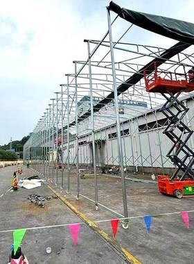 可移篮动活动伸雨棚房仓库过道推拉FWA遮阳蓬缩球场折厂叠篷伸缩