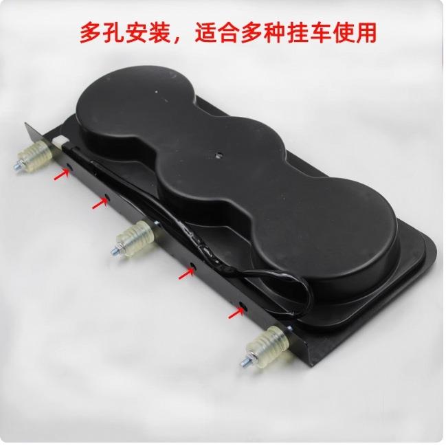 中集华骏尾灯转24后VLE09-五D高防亮水大号五寸半挂车向刹车后尾