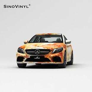 卡UOU身莱克损涂装汽车改战色膜世末日车贴生化危机界彩绘全车改