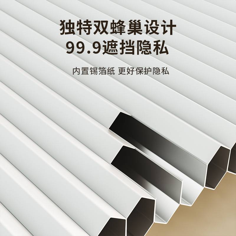 伸缩蜂巢折叠门免打孔客厅家用卧室厨房卫生间隔断隐形推拉门
