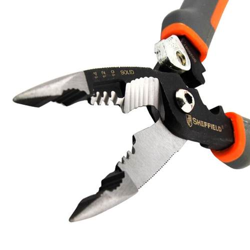 钢盾S0350557/接57A铬钒钢合TZJ1多功能尖嘴工钳带剥线剪电线压功