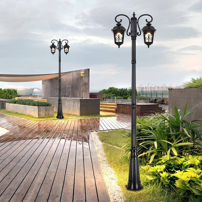 太新阳能路灯户外防水庭led超亮农村家用花园别墅高SIF杆米草坪院