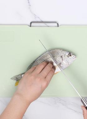 带座厨菜板件带刻三度分类WTS切水套果砧板家用便捷切板辅食房案