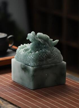 气高端大COJ档创意中式龙印烟灰缸家居客厅茶几灰缸带次盖防风大