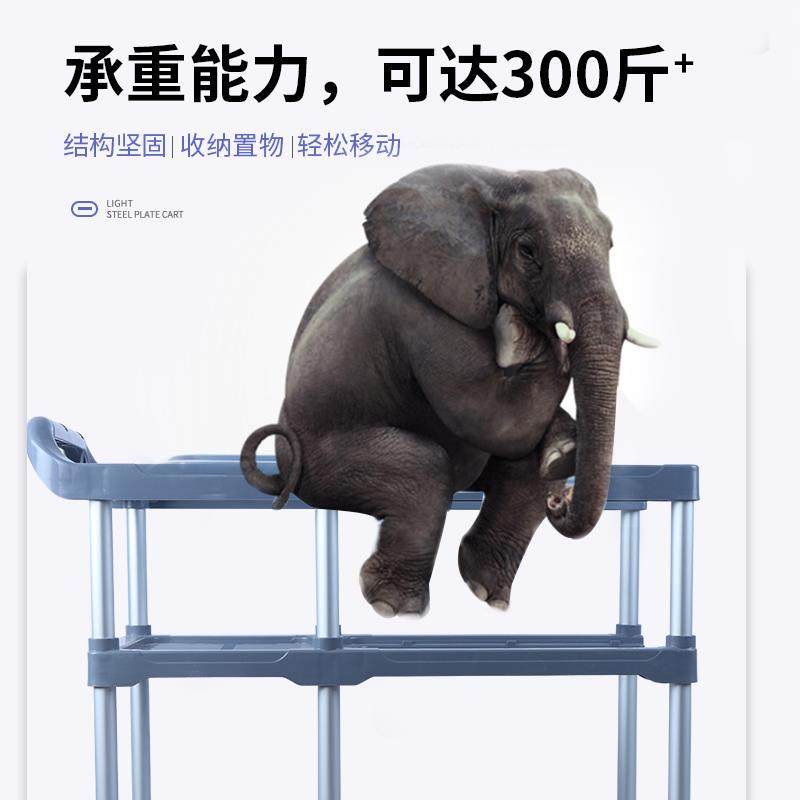 酒店收餐车三层推多撤桶餐车收碗车带垃圾功能塑料餐车RMG厅饭店