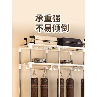 简易布衣家柜组装衣柜用卧室纱帘收纳柜子出租舍房用宿RVP落地挂