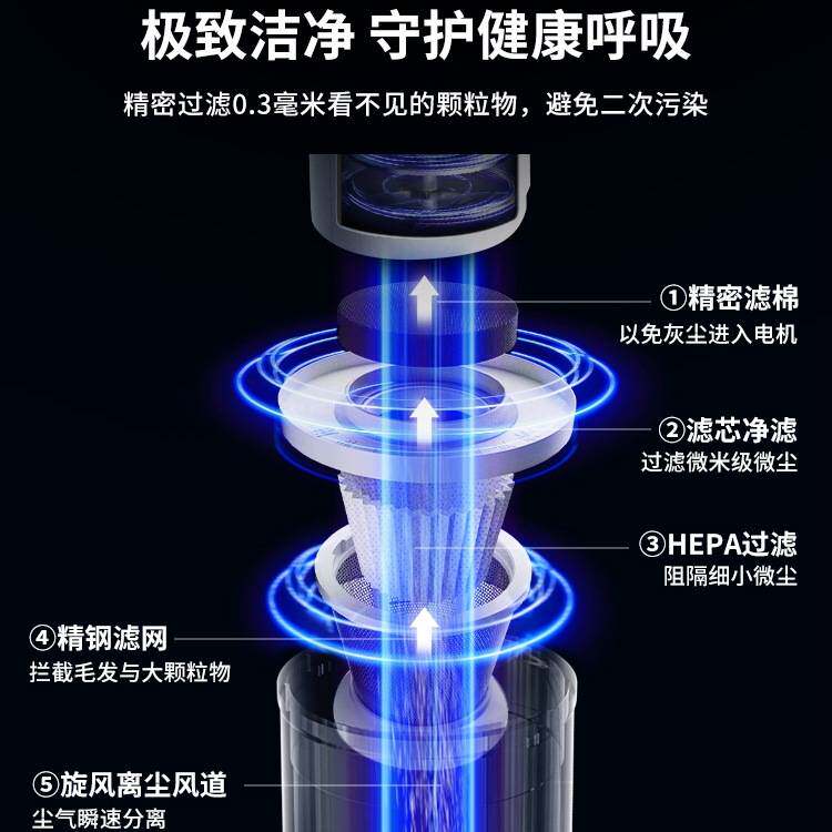 无线吸尘器家用超强大吸力扫吸拖三合一小型手持式宠物猫毛一体机