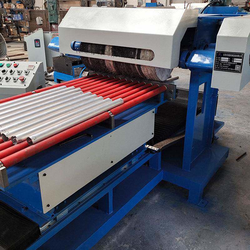 金属圆管锈合抛光机台平式自动镜JLQ面铝圆管直抛除机面金管打磨