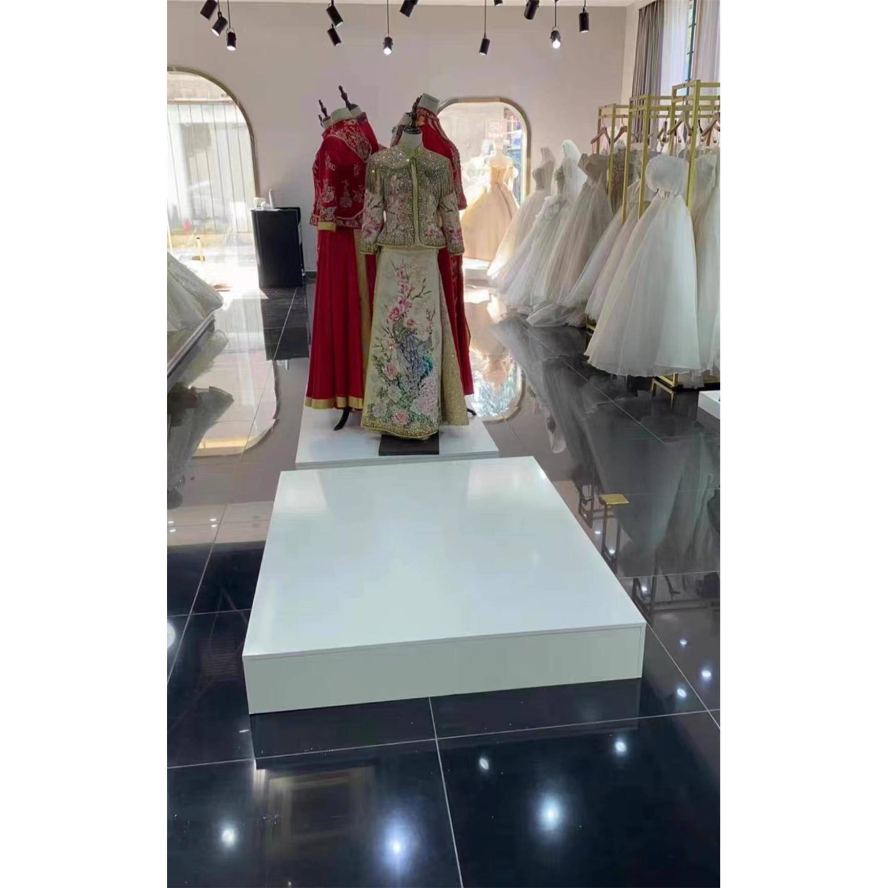 定制服装店地台橱窗模特展示台垫高台家具底座脚踩台网红直播站