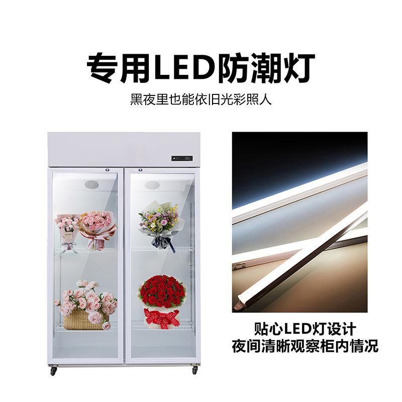 花无店冷藏花保鲜柜风冷霜鲜示展柜商用双门RXM冰箱花艺立式冰柜
