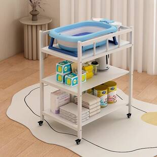 铁艺尿布台婴儿床二合一新生换衣护理台多功能移动洗澡按摩抚触台