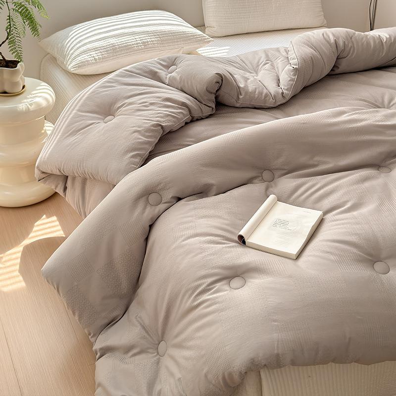 a类全棉提花暖秋冬保季被全棉提花子被芯母婴大豆加厚子母夏被被