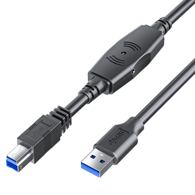 斯格USB3.0打印线电脑连接线加长转B方口延长线3.0打印机数据线
