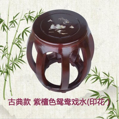 单人专用琴凳实木古筝凳子贝雕特B价板凳椅子儿童成人学生敦煌圆
