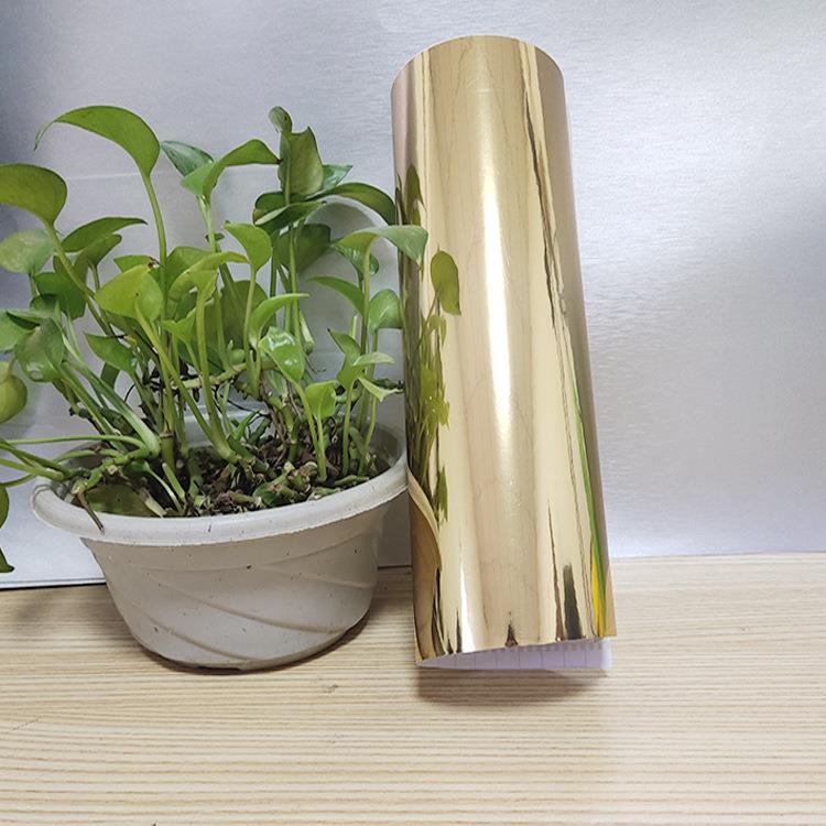 现货亮贴面香槟金贴胶纸自粘户外不干CTF刻字广告装饰翻家具新贴