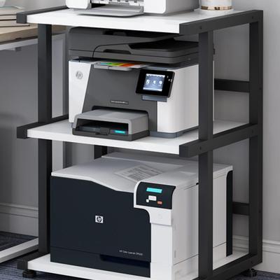 落地三层可F97MTH58公移动打印机置物架能书房办桌旁多功主机收纳