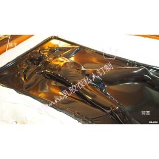 胶真空10004859床Mann胶i乳衣乳胶睡袋x窒息单人使Late束缚用床自