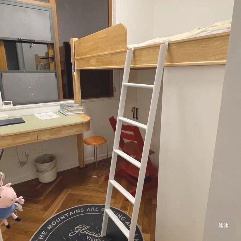 实木铁质儿童上下床爬梯