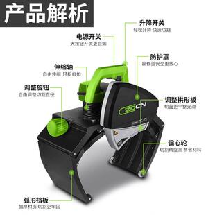 200mm铁管钢管塑料割机工HX-400业钢PV管C管割断机手持式不锈切割