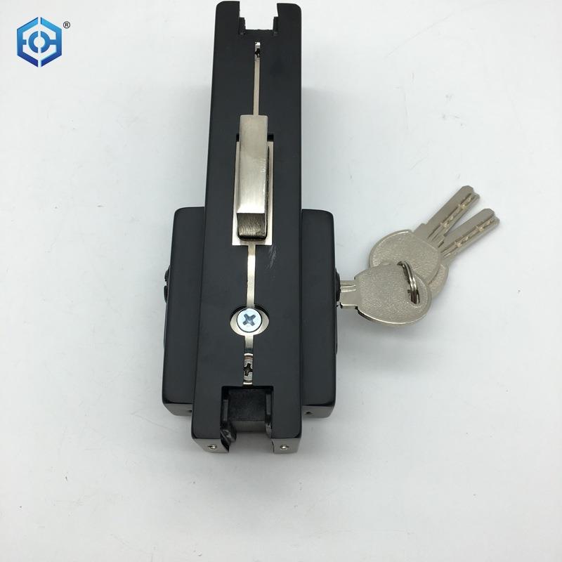 -H-09开不锁锈钢玻玻璃锁玻璃门锁具大门璃门套锁门双锁芯锁体
