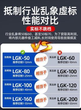 凯格瑞等NXS离子切机体机电焊两一LGK100工业级22用0V割80V内置气