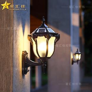壁灯太阳能墅户外防水别大门阳走台柱XHJ-BD10子廊室外欧式墙复古