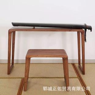 法约仿古古琴桌凳榆木国简学LHE书桌实木简约桌子小书桌古桌琴琴