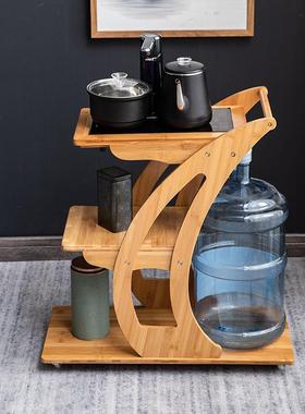 移动BD101065茶茶车家小用茶台全自动多功桌能茶茶水柜水架边柜烧