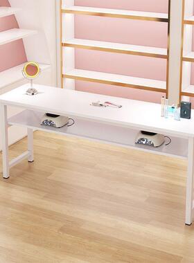 台MIY桌小户型用客厅靠墙矮吧台现代简窄约台酒吧长条桌子电阳脑