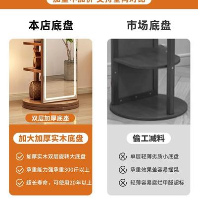 Q&卧室落衣帽架带子一体YZC11#YG厅镜家用地可移客动多功能置实木